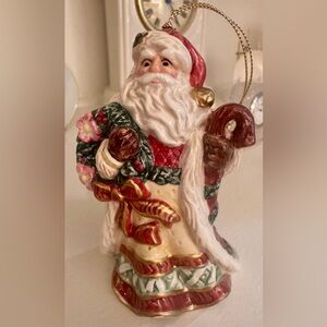 2001 Fitz and Floyd Santa Ornament
